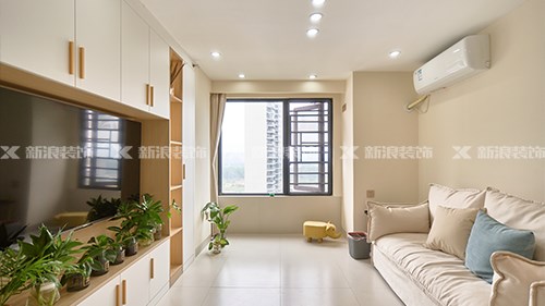 5.9w搞定48㎡奶油風(fēng)公寓，兩人一貓超舒服|長沙全屋整裝