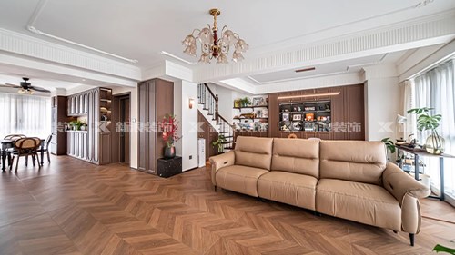 漢唐翰林府145m²復(fù)式，法式中古超會裝|長沙全屋整裝